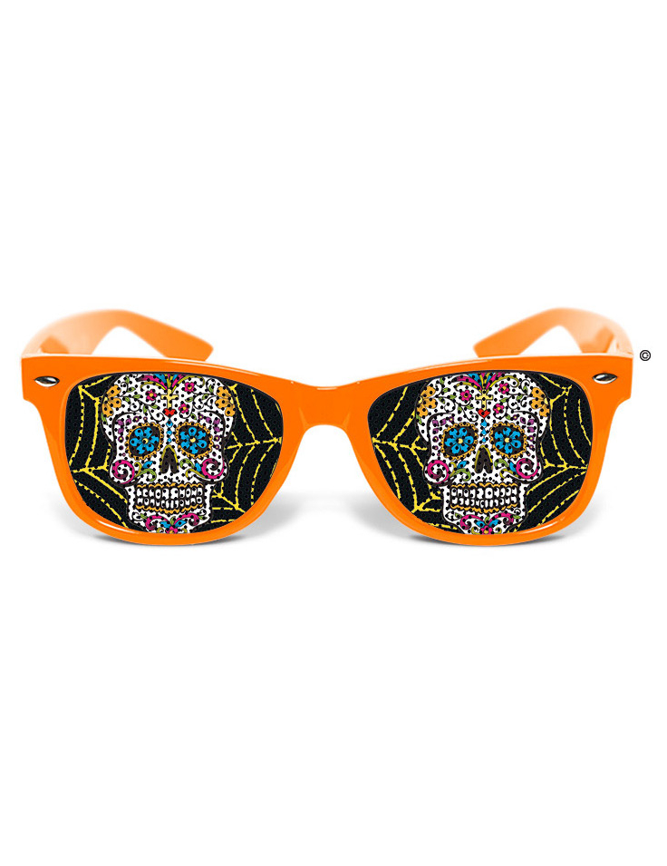 Lunettes humoristiques tête de mort