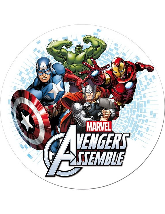 Disque azyme 20 cm Avengers
