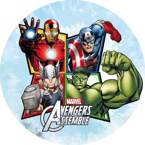 Disque azyme 20 cm Avengers