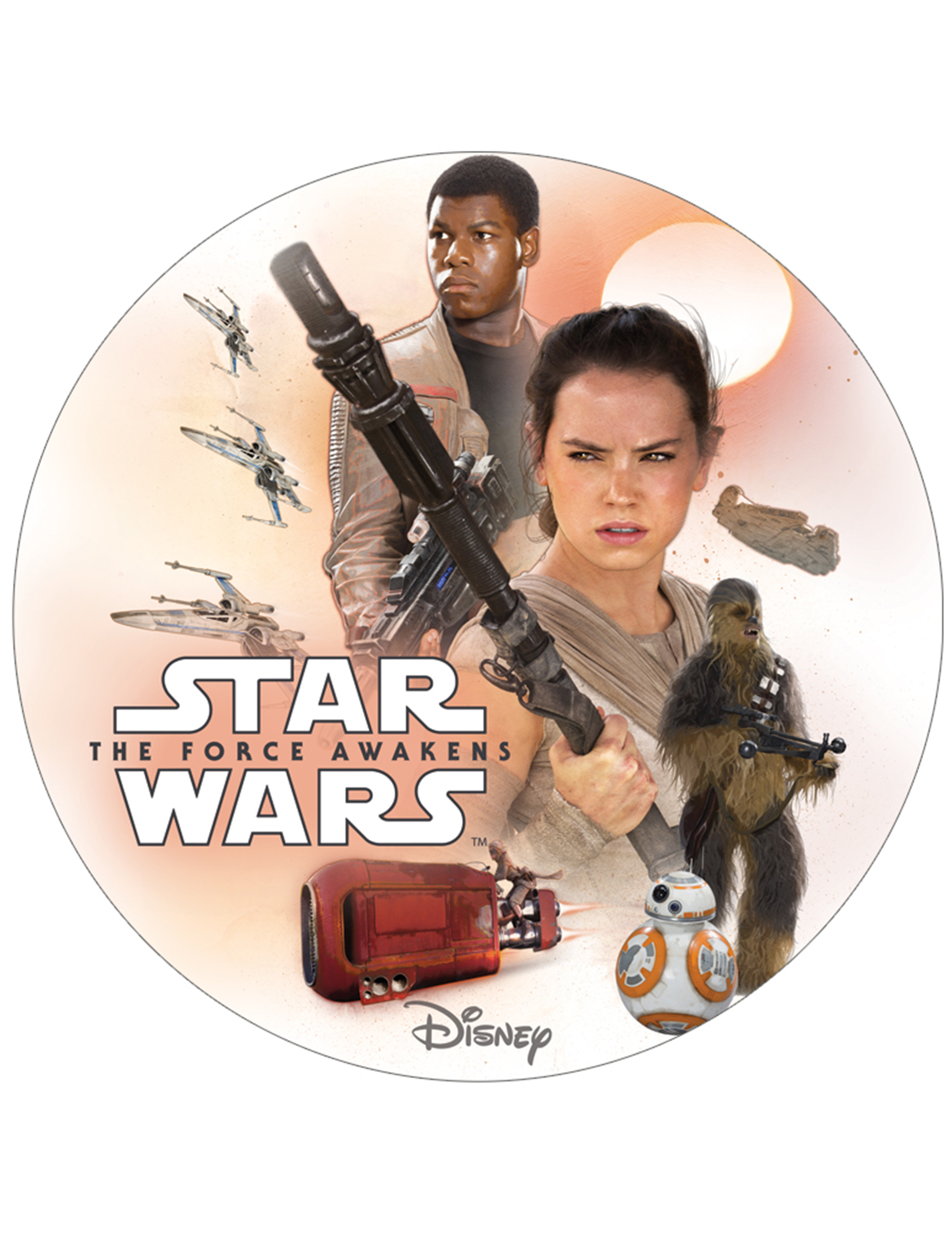 Disque azyme 20 cm Star Wars