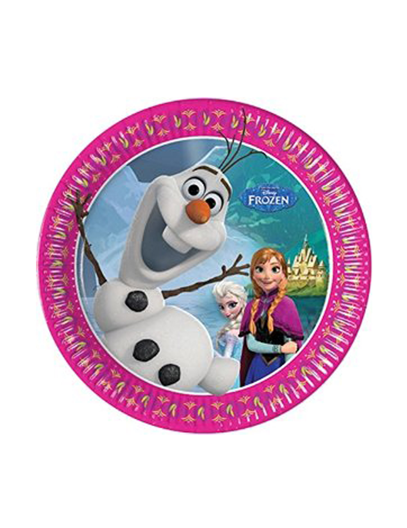 8 assiettes 20 cm La reine des neiges