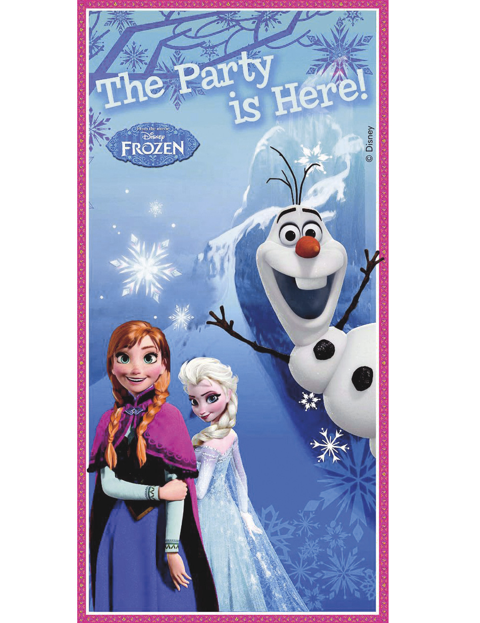 Décoration de porte La reine des neiges