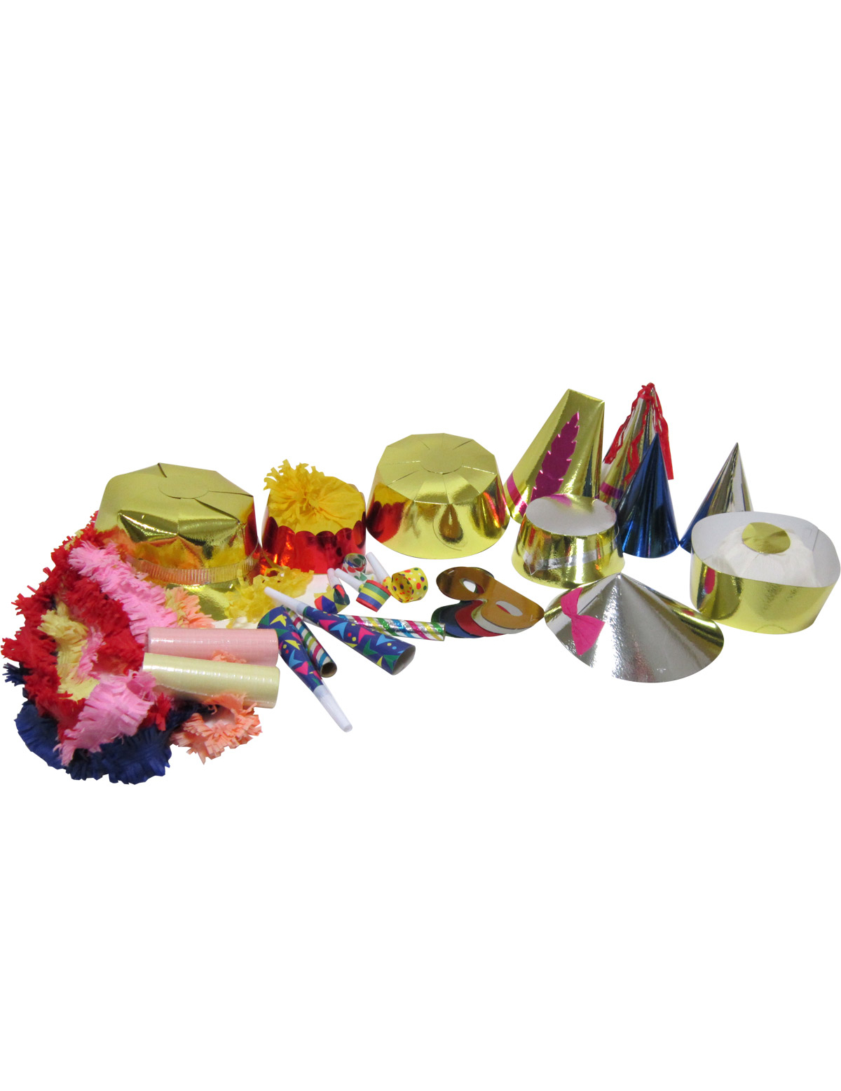 Boîte cotillons 50 personnes carton décoré