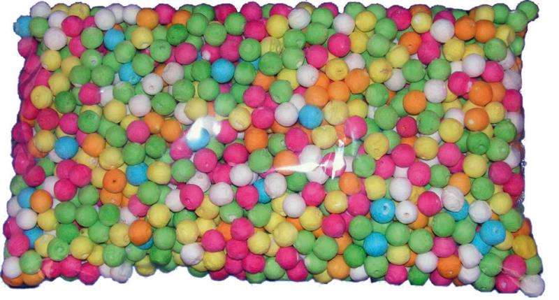 Sachet de 500 boules multicolores