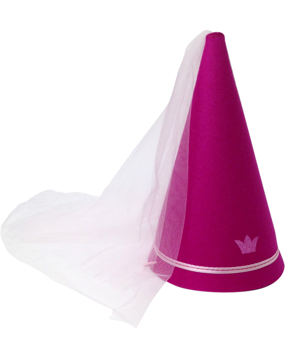 Chapeau princesse rose en feutrine fille