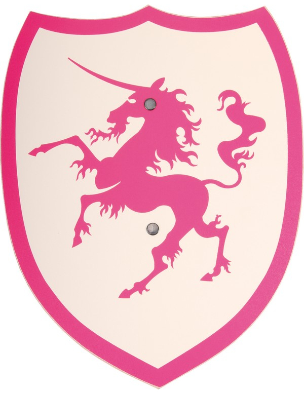 Bouclier bois licorne fille
