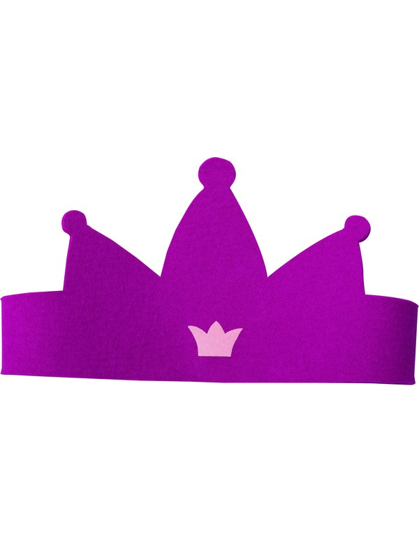 Couronne princesse en feutrine fille