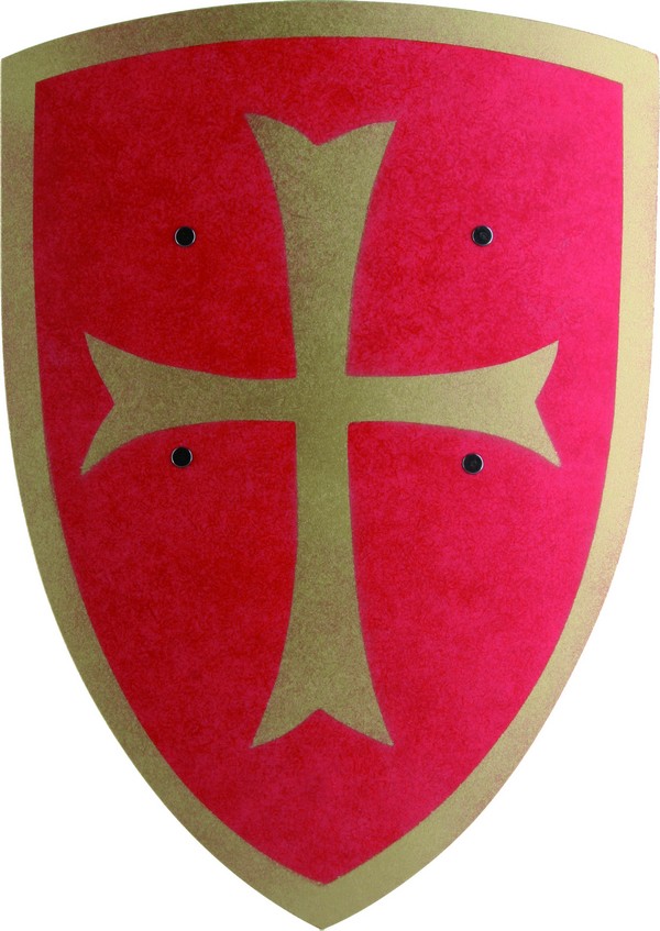 Bouclier croisé bois rouge enfant