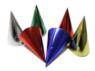 Sachet de 6 chapeaux pointus