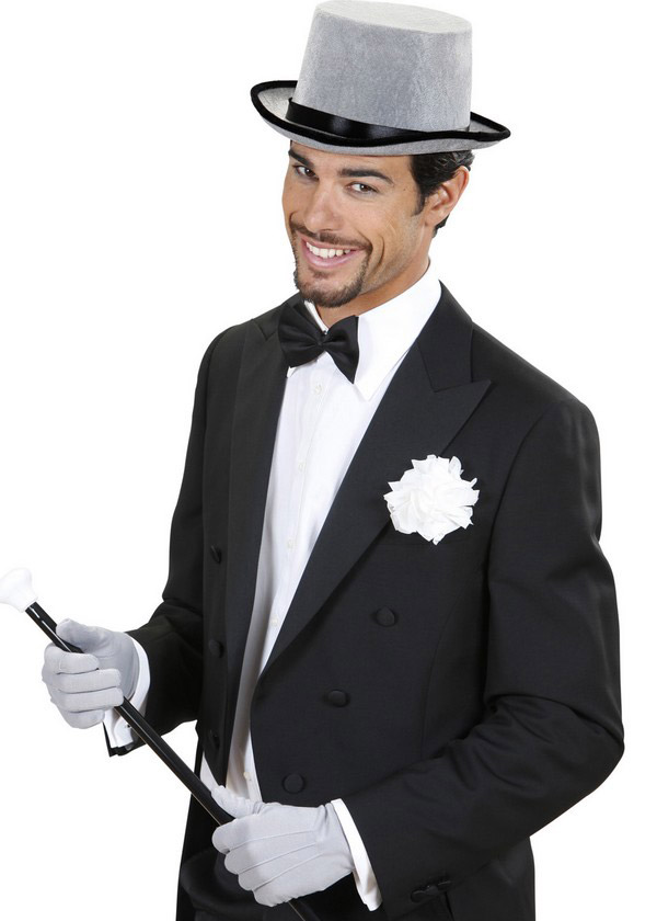 Gants courts gris adulte