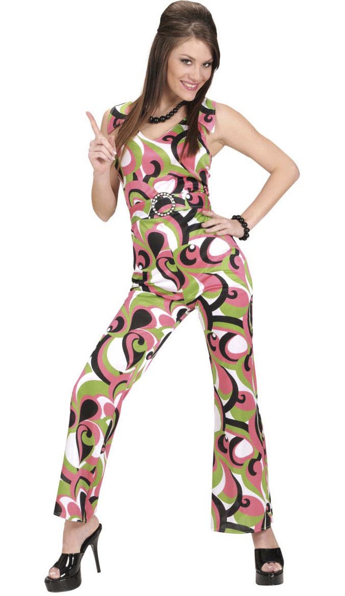 Déguisement disco vert femme