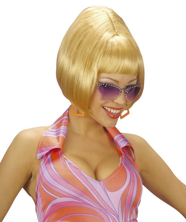 Perruque carré blonde femme