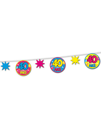 Guirlande fil 40 ans