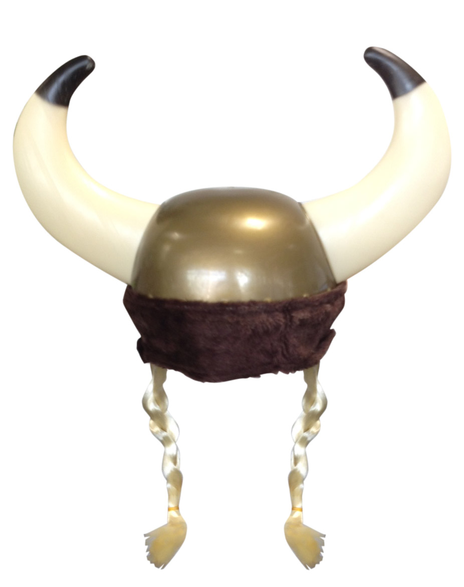 Casque gaulois avec tresses blondes adulte
