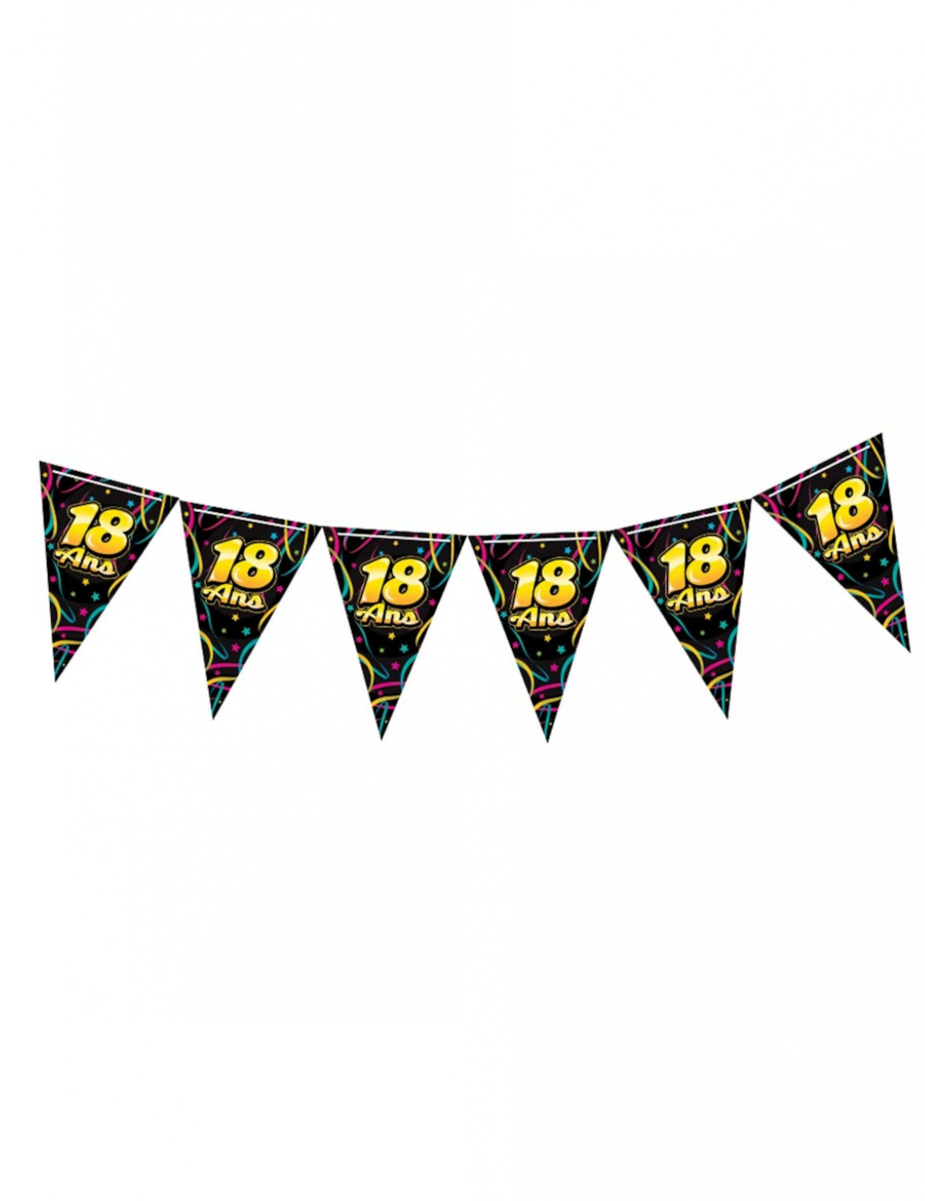 Guirlande fanions anniversaire 18 ans
