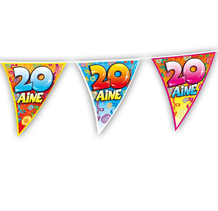 Guirlande fanions anniversaire 20 ans