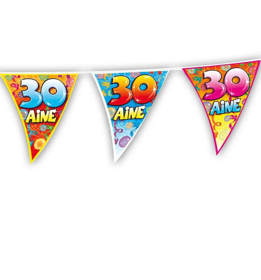 Guirlande fanions anniversaire 30 ans
