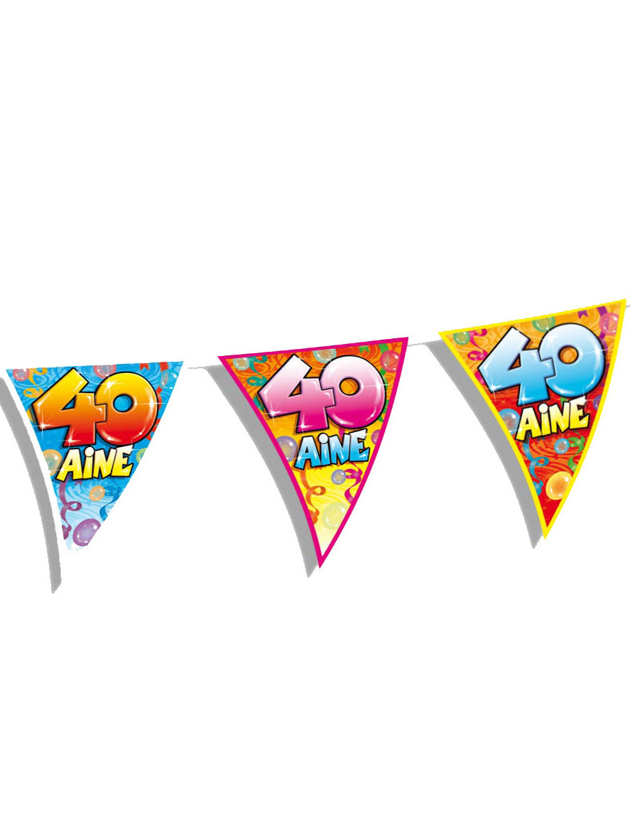Guirlande fanions anniversaire 40 ans