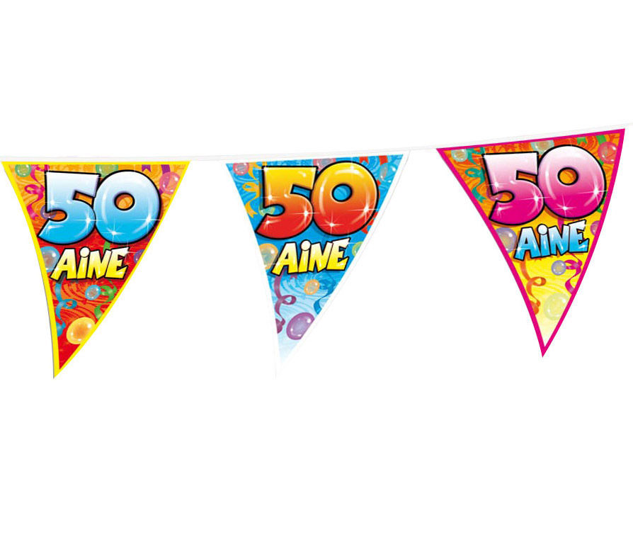 Guirlande fanions anniversaire 50 ans