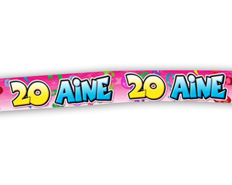 Banderole anniversaire 20 ans