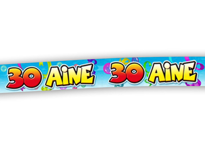 Banderole anniversaire 30 ans