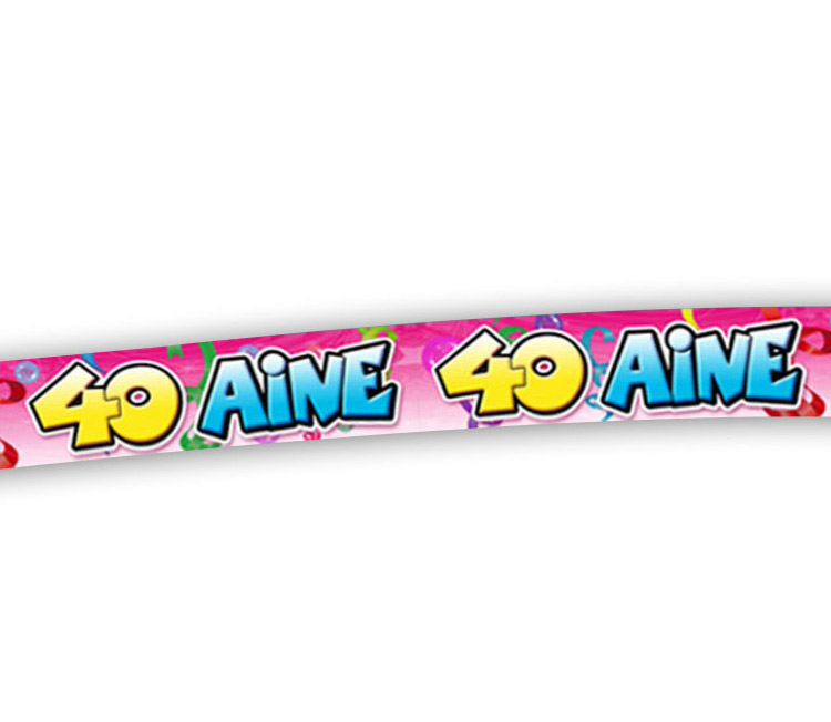 Banderole anniversaire 40 ans