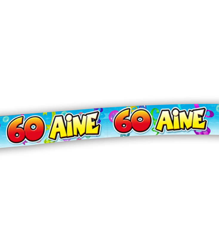 Banderole anniversaire 60 ans