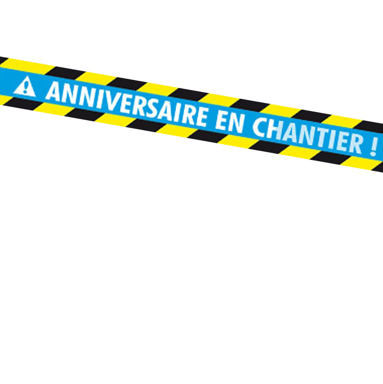 Banderole anniversaire en chantier