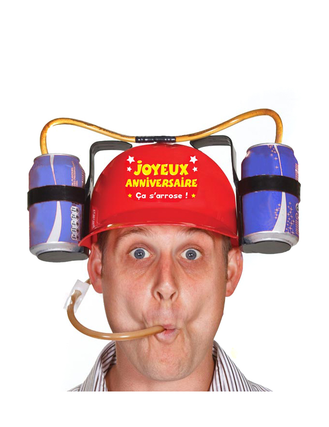 Casque anti-soif Joyeux anniversaire