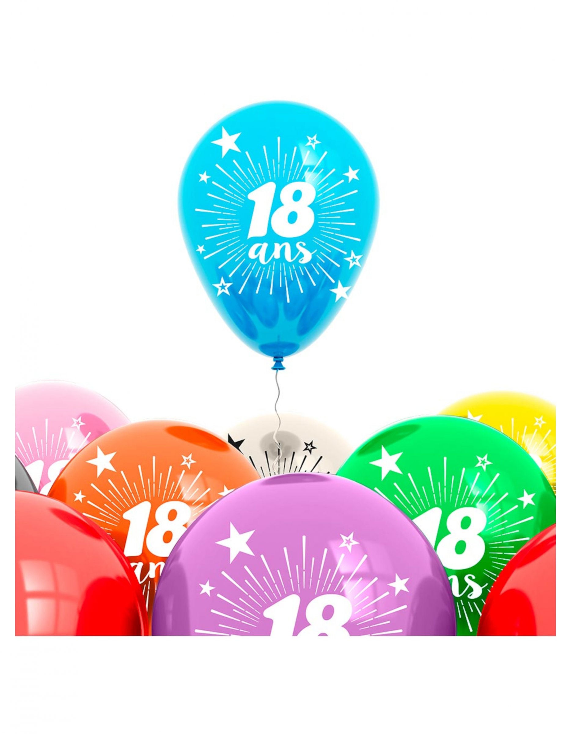 Sachet 8 ballons 18 ans
