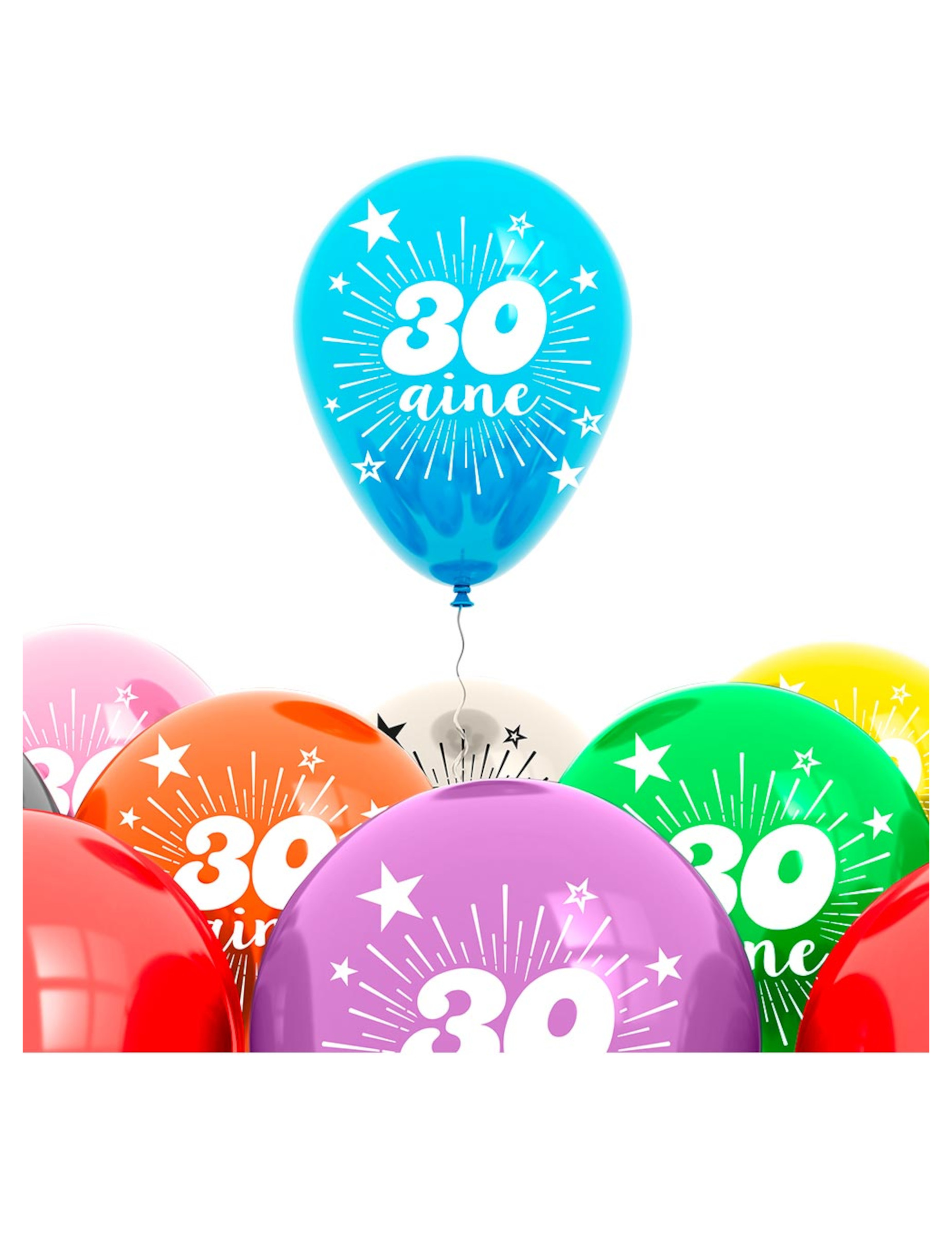 Sachet 8 ballons 30 ans