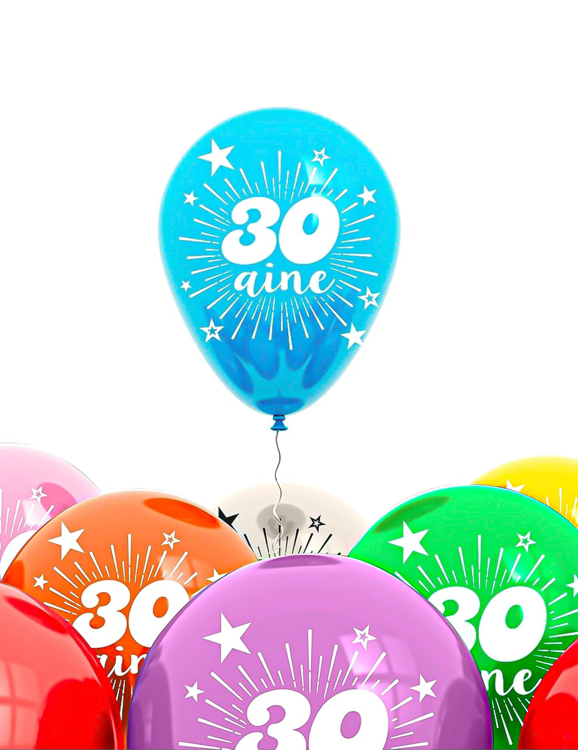 Sachet 8 ballons 30 ans