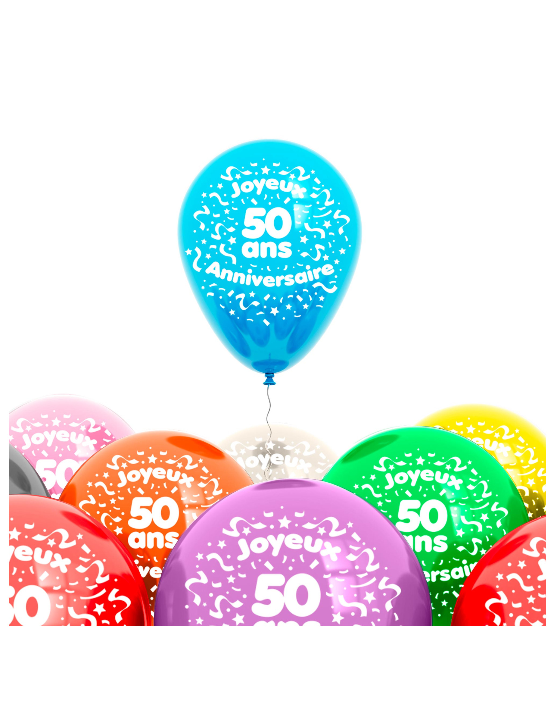 Sachet 8 ballons 50 ans