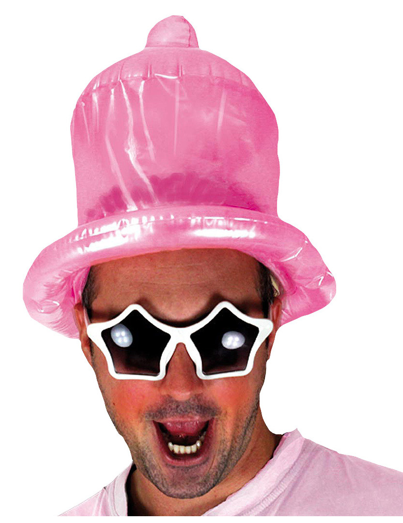 Chapeau gonflable préservatif