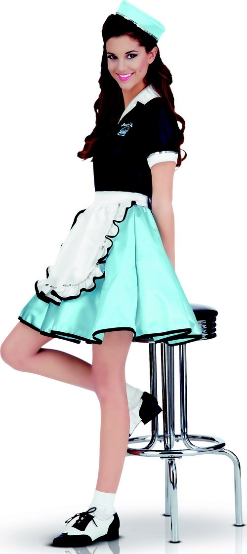 Déguisement adulte Car Hop Girl 50's