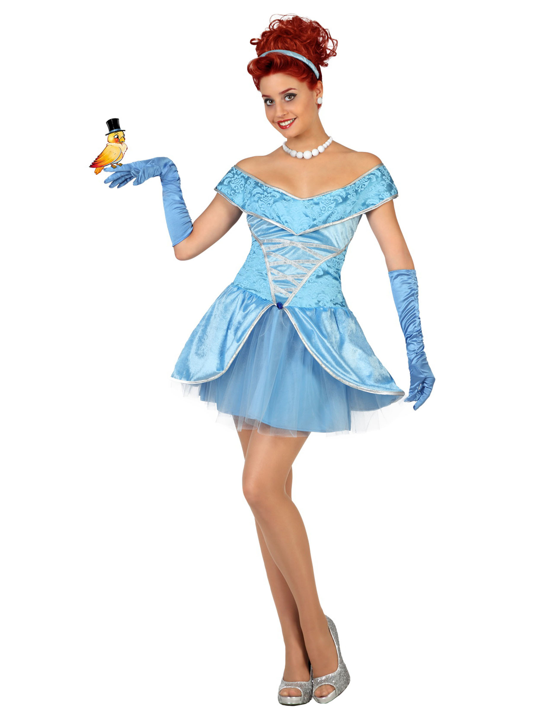 Déguisement princesse bleue sexy femme
