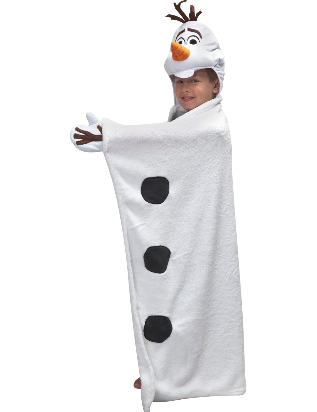 Plaid à capuche enfant Disney Olaf  La reine des neiges 