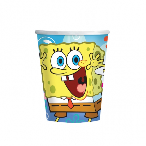 8 Gobelets Bob l'éponge
