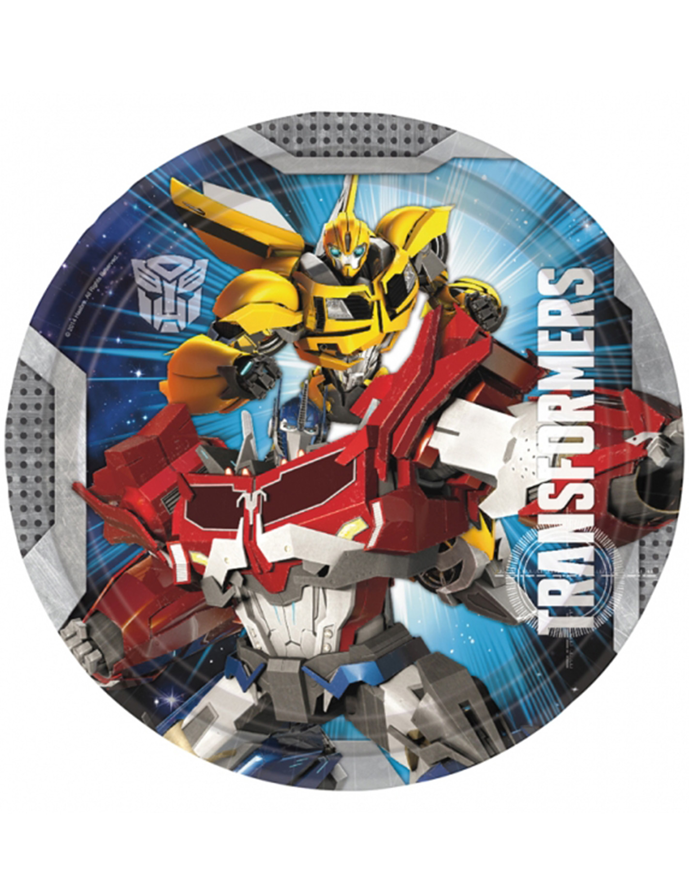 8 Assiettes 23 cm Transformers