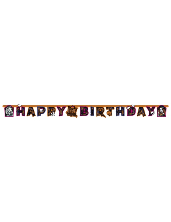 Guirlande Happy Birthday Monster High