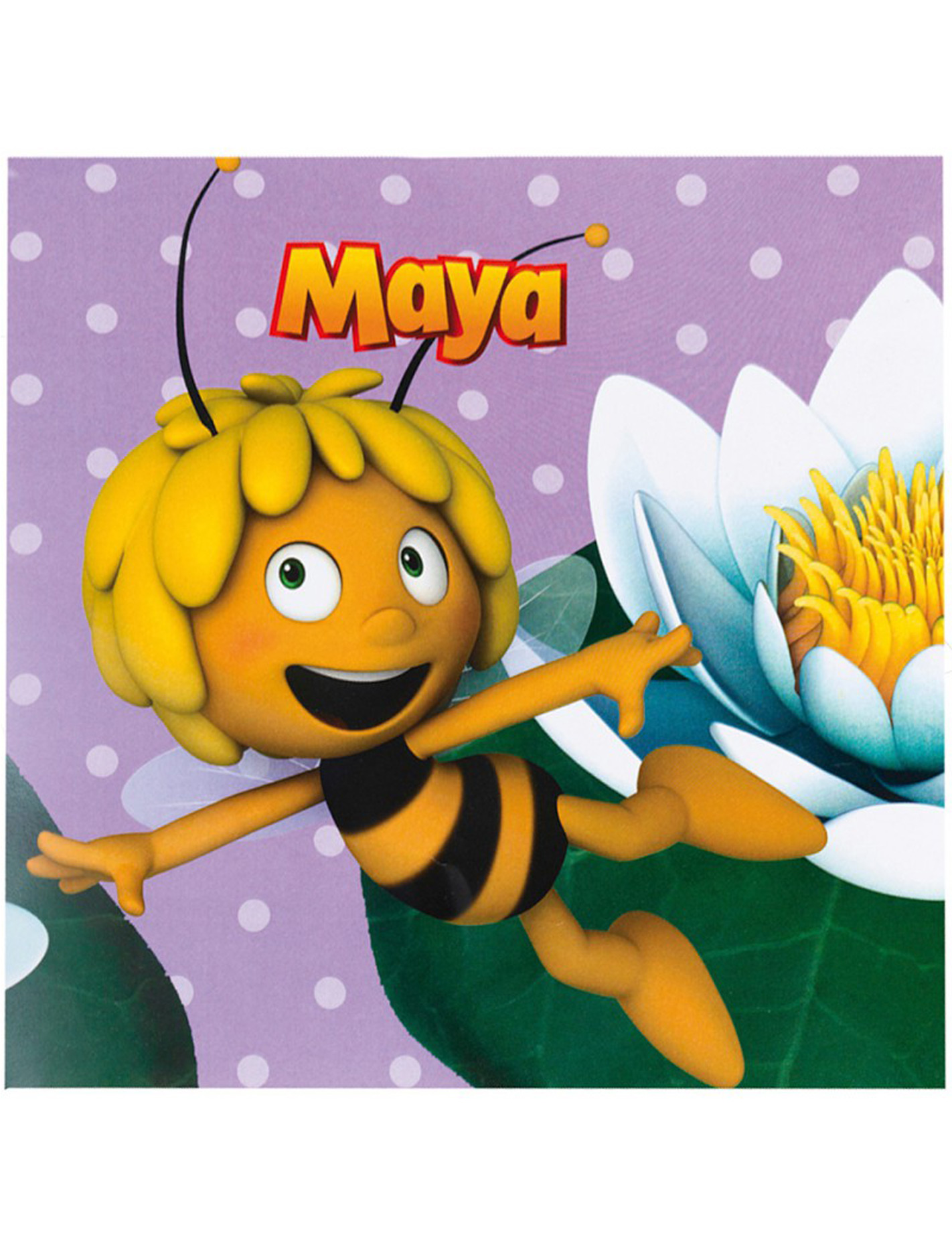 20 Serviettes en papier Maya l'abeille 33 x 33 cm