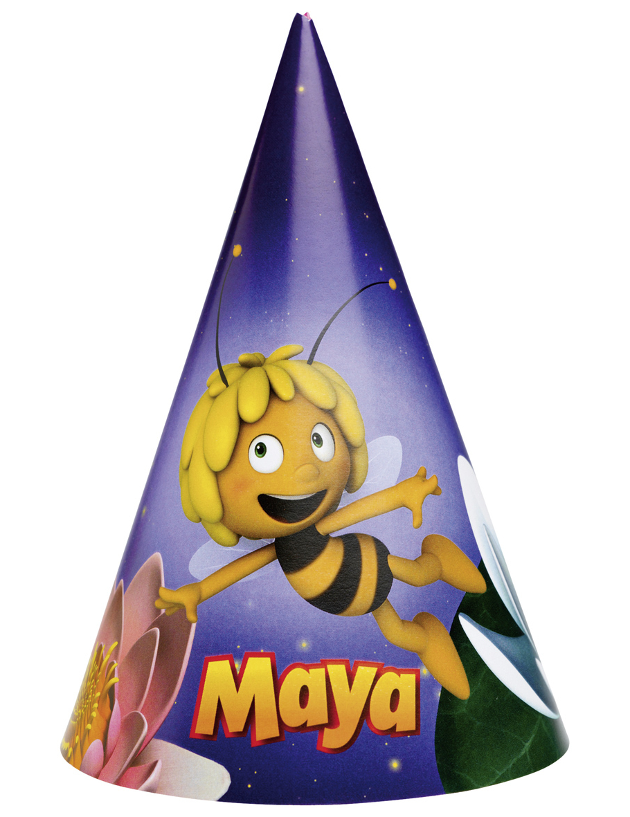 6 Chapeaux de fête Maya l'abeille