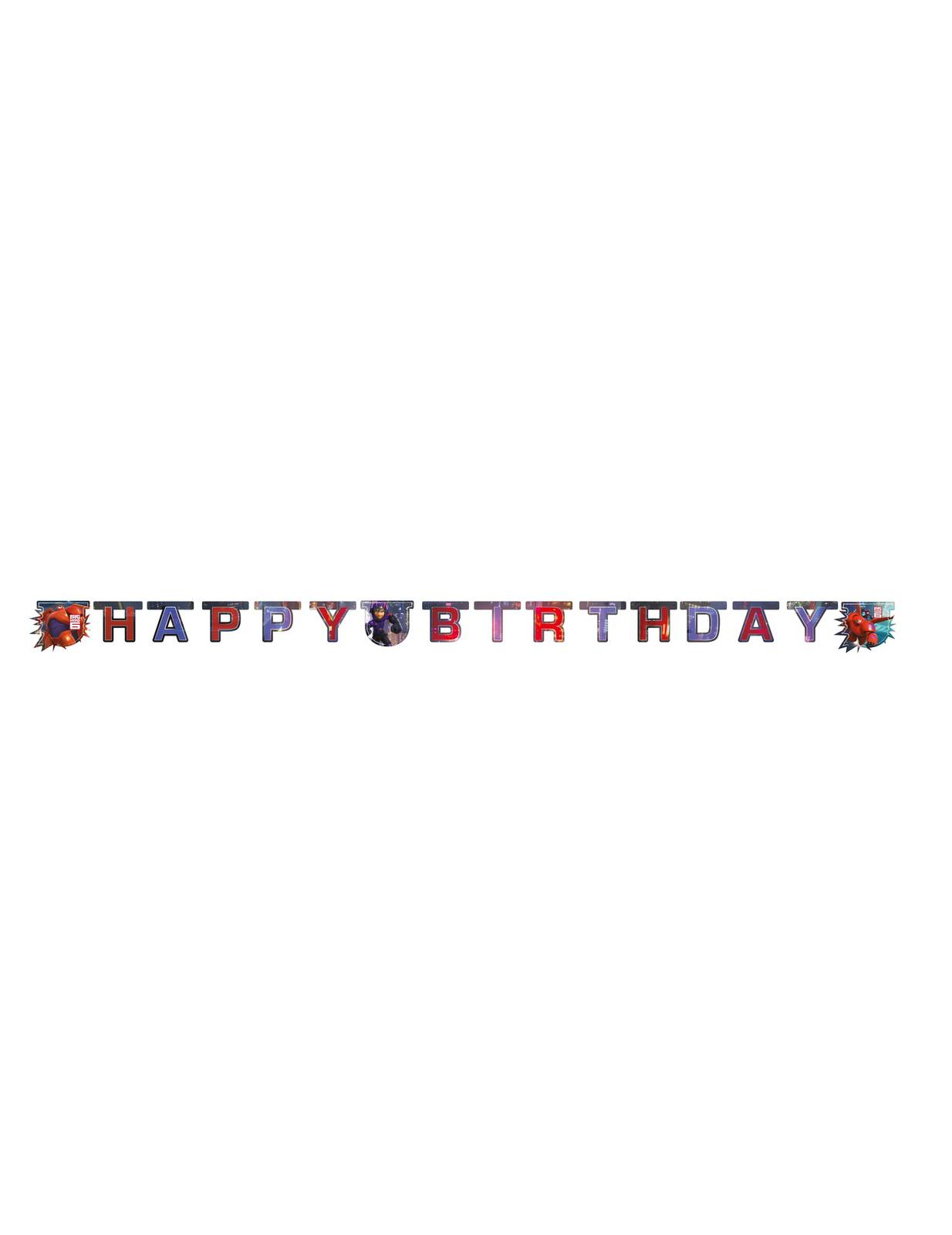 Guirlande Happy Birthday Les Nouveaux Héros