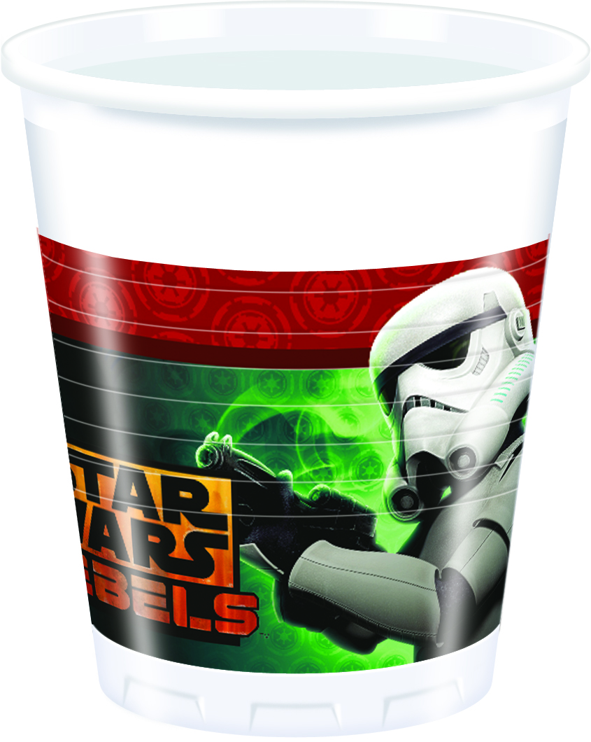 8 Gobelets en plastique Star Wars Rebels