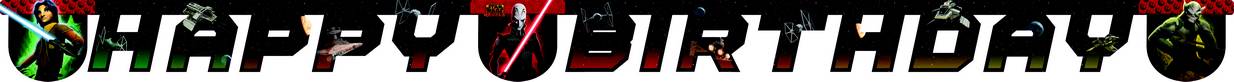 Guirlande Happy Birthday Star Wars Rebels