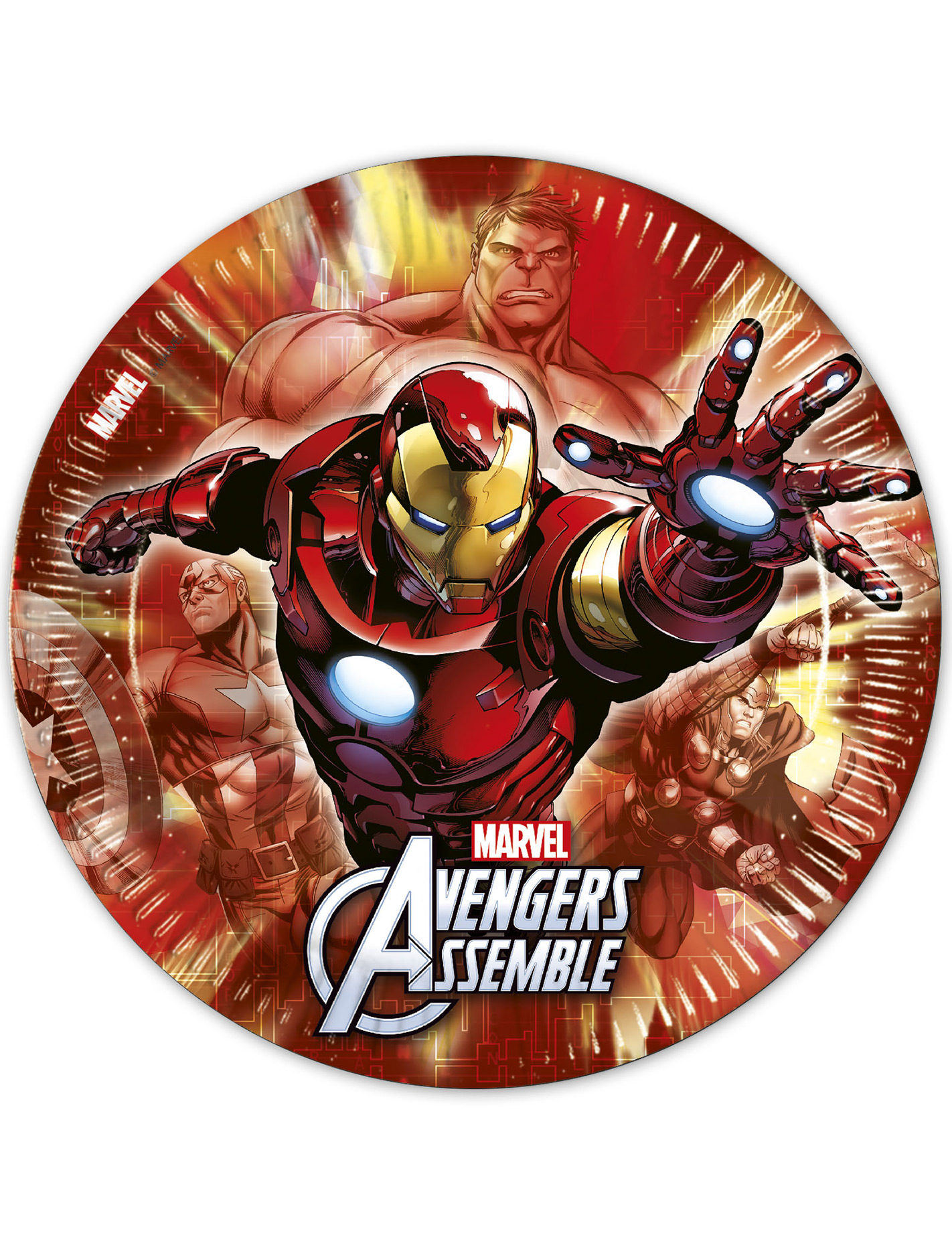 8 Assiettes 23 cm Avengers