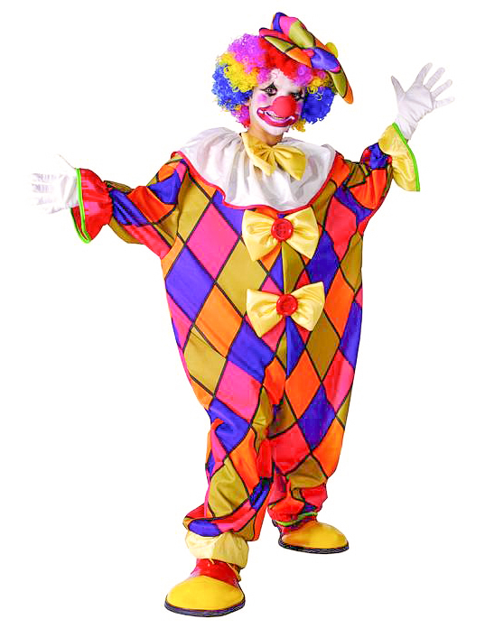 Déguisement Clown à carreaux enfant