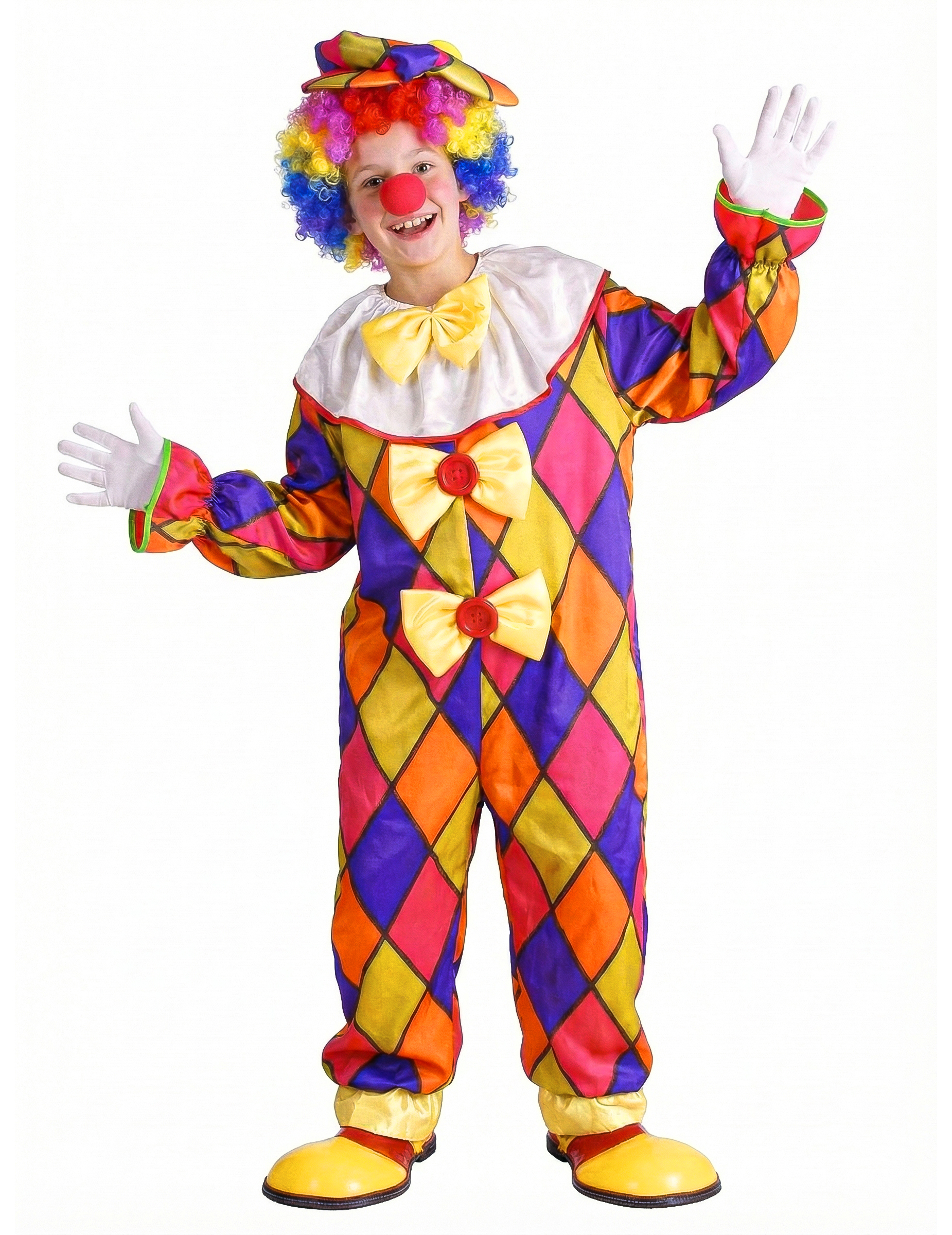 Déguisement Clown à carreaux enfant