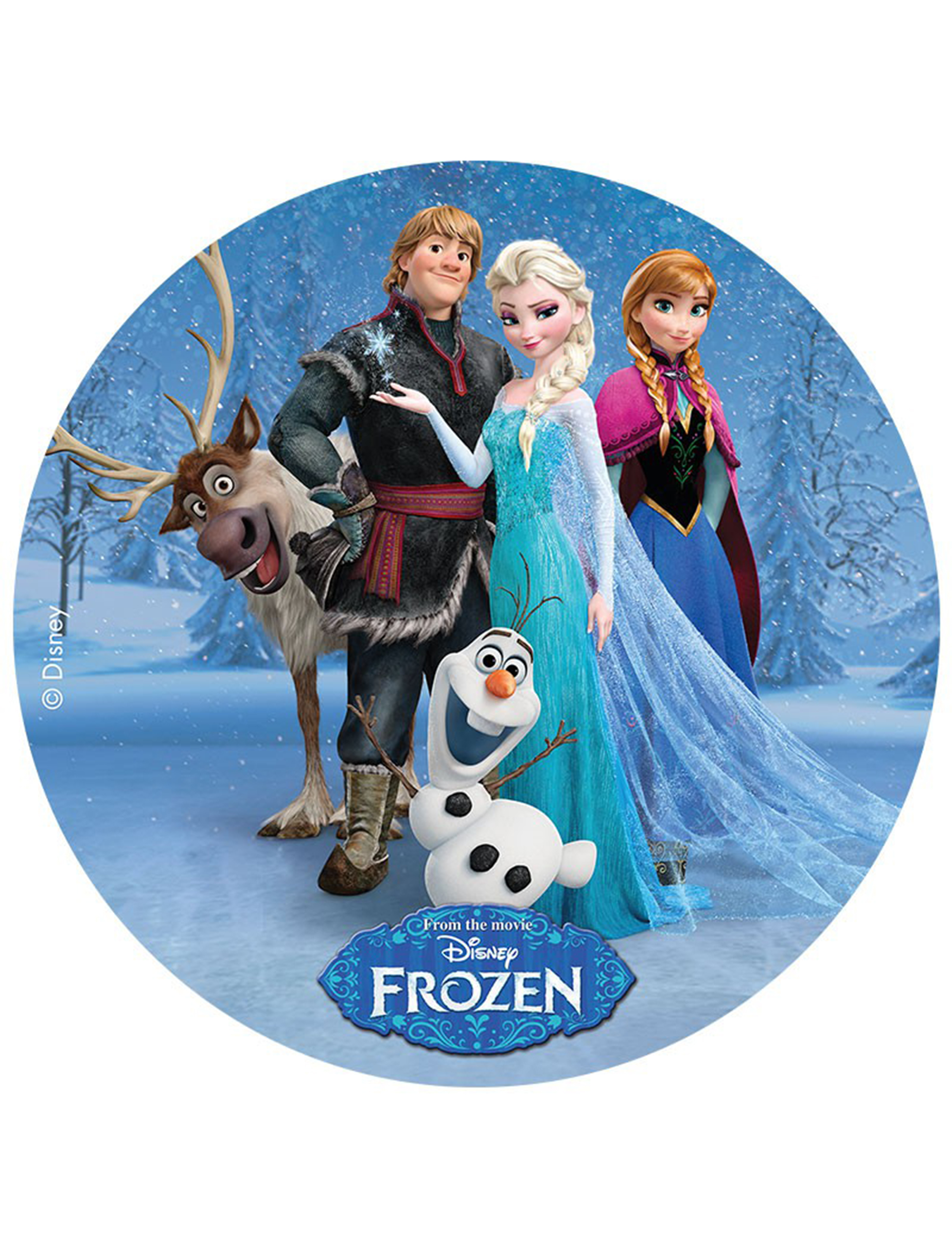 Disque azyme 20cm La Reine des neiges - Frozen