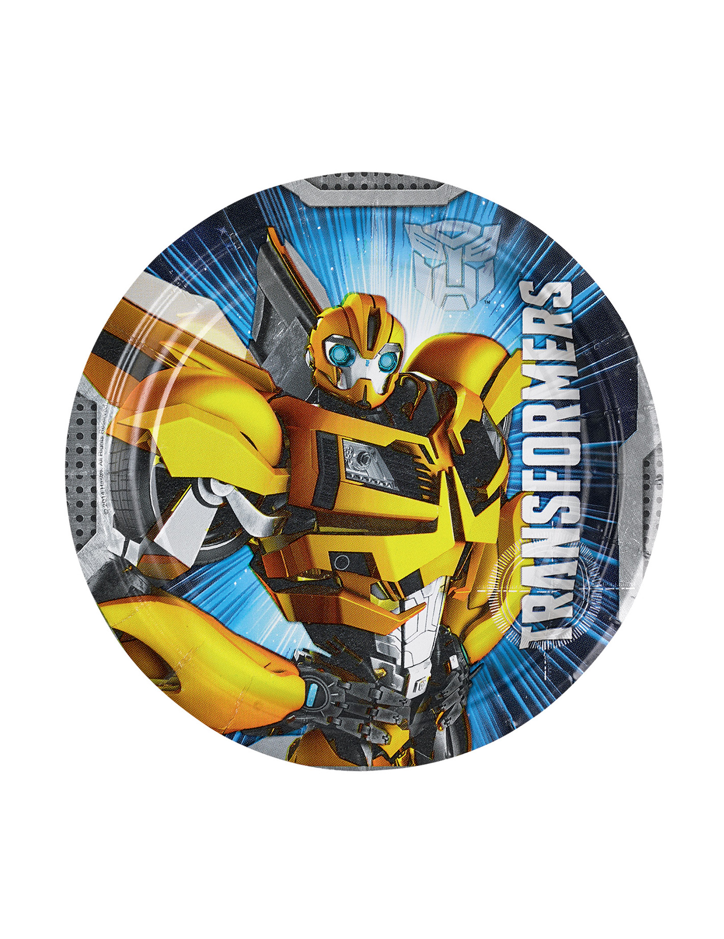 8 Petites assiettes Transformers 18 cm